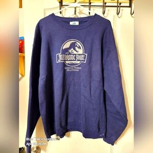 Jurassic Park Sweatshirt Universal Studios Hollywood Size XL Vintage Vntg